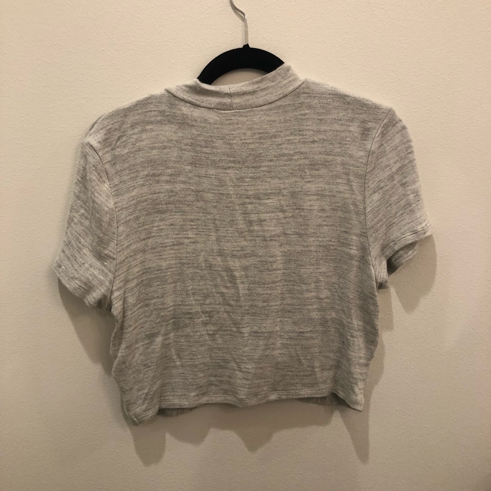 Grey Crop Top - Picture 2 of 2